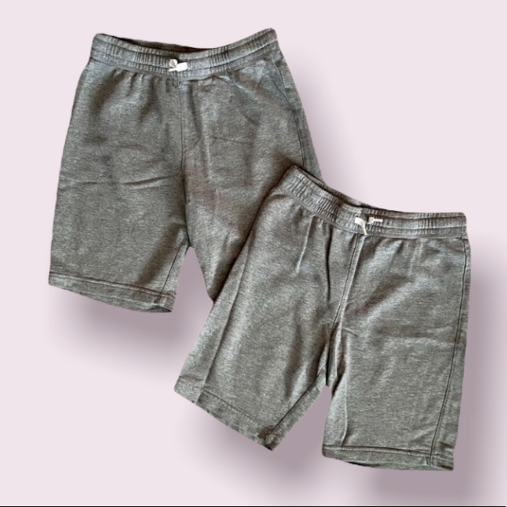 Old Navy Flat Front Stretch Jogger Shorts For Boys in Gray - 2 Pairs